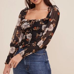 NEW Tailored Floral Blouse from Nordstrom